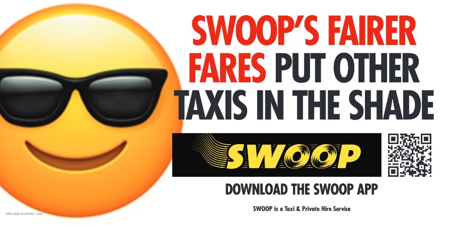 SWOOP shades billboard - Swindon